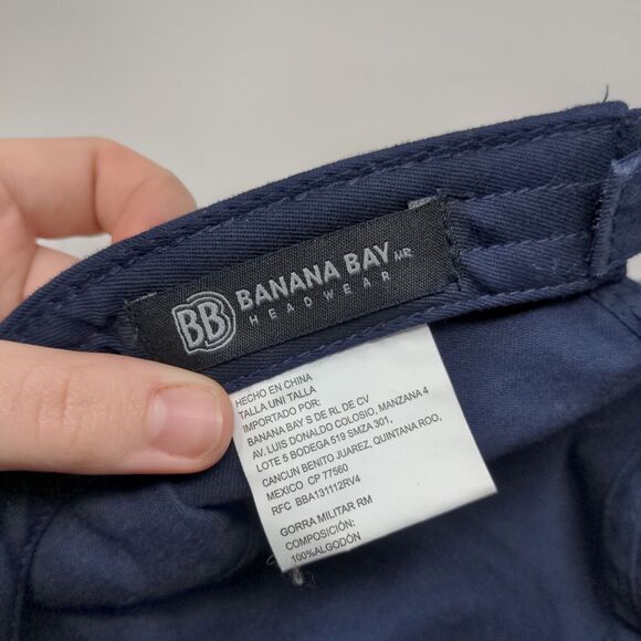 Riviera Maya Strapback Blue Adjustable Graphic Spell Out Logo - Picture 10 of 10